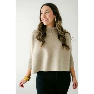 Kerisma Knit AJA Tan Cowl Neck Sweater One size